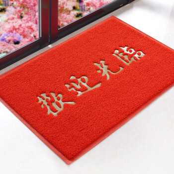 
                                        呀诺达 欢迎光临/出入平安防滑拉丝地垫室外蹭土门垫去沙地垫进门防滑垫入户门垫门口地垫 欢迎光临 约0.8*1.2米                