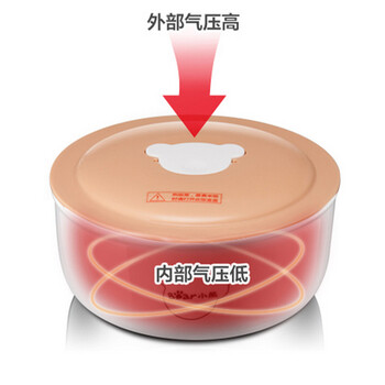 礼悦优 双层陶瓷内胆插电保温饭盒 电热饭盒蒸煮加热饭盒