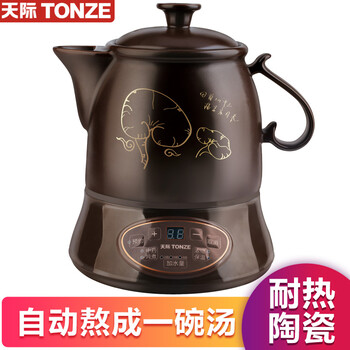 
                                        
                                                            天际(TONZE)养生壶3L 全自动中药壶 陶瓷煎药壶 分体BJH-W300G                