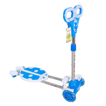 音乐灯光蛙式车滑板车溜溜车玩具车 蓝色【图片 价格 品牌 报价】-京东