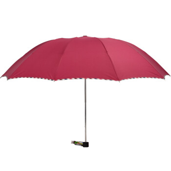 
                                        天堂伞加大雨伞男士折叠加固太阳伞女商务遮阳伞晴雨伞 伞弧128cm+3311枣红色                