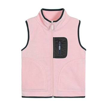 北极绒童装 2014新款 滚边撞色<em>立领马甲</em> <em>男童</em>外