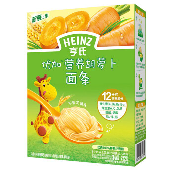 Heinz 亨氏 优加营养胡萝卜面条