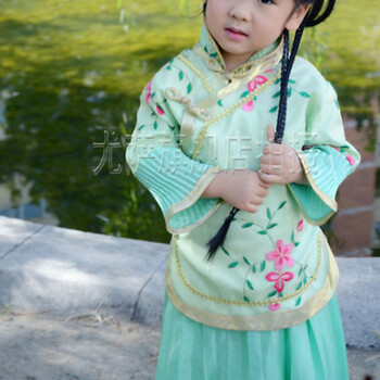 民国 儿童古装小凤仙学生女童公主仙女写真古