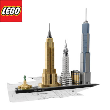 lego 乐高 architecture建筑系列 纽约市 21028_ 5折现价899元