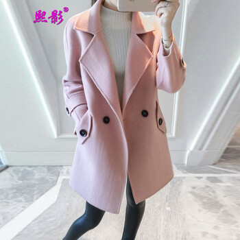 熙影 马甲女款2015秋装新款 修身羽绒服冬中长款连帽背心 杏色 L