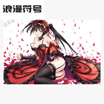 新款约会大作战夜刀神十香时崎狂三四系乃动漫海报宿舍墙纸自粘壁纸