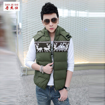 丹杰仕<em>2015</em>秋冬爆<em>款</em>马甲男 韩版修身无袖<em>男士</em>