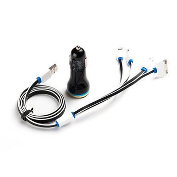 美克杰汽车车载手机充电器插头 车用多功能一