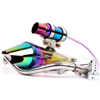 沃达迈 摩托车排气管鬼火125改装排气管福喜卡