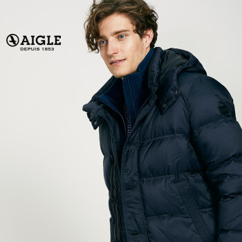 aigle 艾高 男士保暖羽绒服 downlander 深夜蓝色 fc16c-f695-1 m(175
