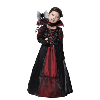 
                                        孩派 Cosplay万圣节 六一儿童节表演服装 吸血鬼 黑暗幽灵服装 G-0108 XL                