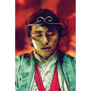 大话西游海报壁纸经典电影周星驰朱茵咖啡馆装饰画卧室墙贴 杏色 xy19