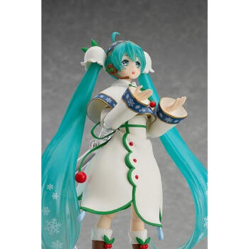 figma 045 初音未来 仙鹤巫女 雪初音 可动二次元美少女手办礼物 初音