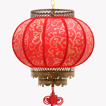 诺琪 大云款大红灯笼走马灯 新年国庆节中秋元宵节日装饰阳台吊灯 中式吊灯过道灯走廊 节庆饰 30#不转(红色)