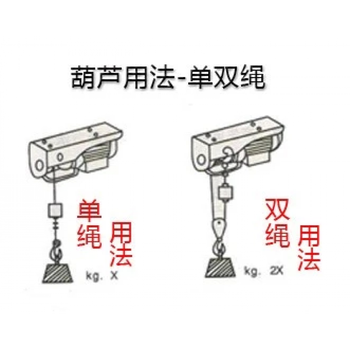 微型电动葫芦220v连体小吊机带跑车家用微型行车可改装遥控起重机 pa