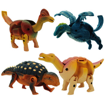 灵动创想(LDCX)恐龙岛变形恐龙蛋玩具全套 塑