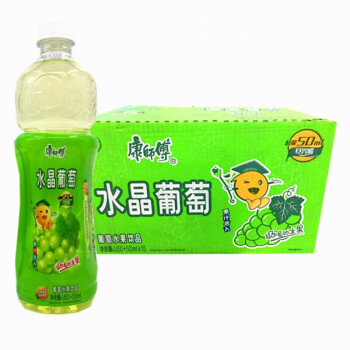 康师傅饮料水晶葡萄水蜜桃鲜果橙500ml*15瓶夏季水果果汁饮料