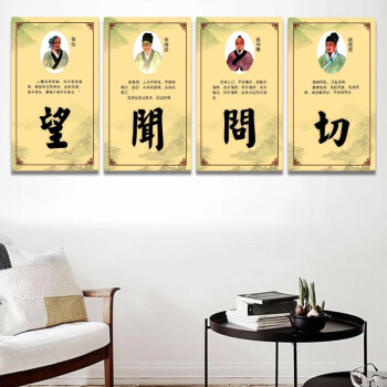 中医养生装饰画诊室理疗室人物头像挂画中医药学校走廊课室墙壁画 09