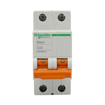 施耐德电气（Schneider Electric）家用微型断路器 空气开关 双进双出双极空开 2P C25A EA9系列EA9AN2C25R