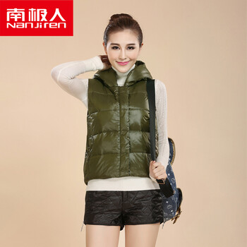 <em>南极人</em>羽绒服<em>马甲女</em>短款2014<em>秋冬</em>款修身女装
