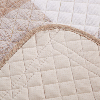 佰鼎（bedding） 新款时尚亚麻绗缝沙发垫 品味驼 90*210cm单片装