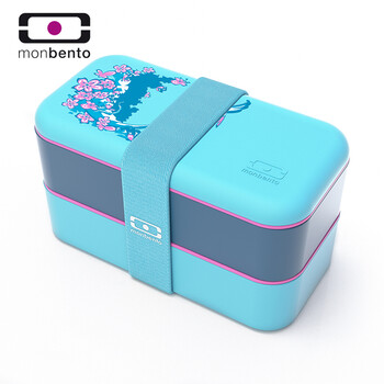 monbento 饭盒 便当盒 双层饭盒 餐盒可微波加热 花飞漫天