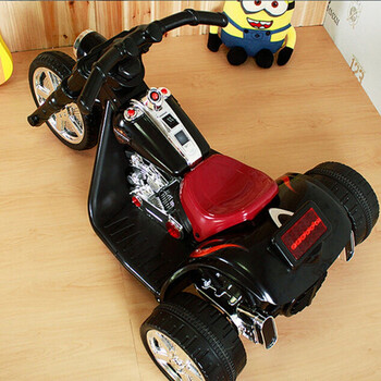 【京东配送】儿童电动车三轮车 双驱动摩托车