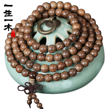 手串木男士女士天然非洲黑金檀木手珠木质把玩木念珠女款男款情人节