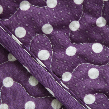 蓓柔蔓 韩版田园棉沙发垫套沙发巾罩布艺防滑 紫色格调 90*120cm
