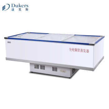 达克斯(dukers)wd-530d卧式冰柜商用展示柜冷柜超市组合冷冻冰箱海鲜