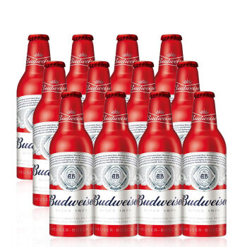 Budweiser百威啤酒 红色铝罐 百威啤酒355ml 