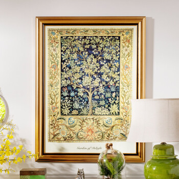 
                                        奇居良品 进口画芯欧美式客厅玄关家居饰品装饰画挂画壁画幸福树                