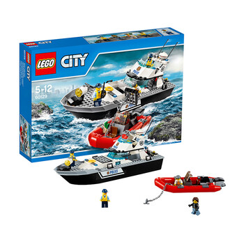 丹麦LEGO乐高 城市系列 警用巡逻艇60129 趣
