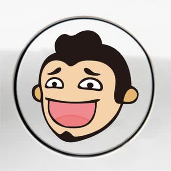 贴长友车标巨短友拉花汽车个性段友搞笑反光贴内涵段子贴纸 巨友头像