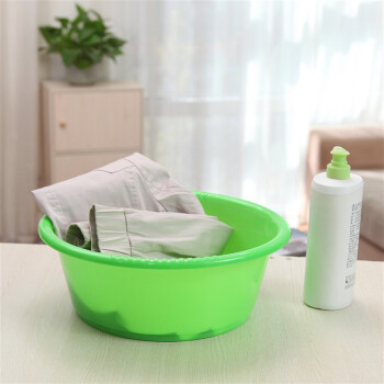 艾莱雅（ailaiya）通用塑料洗脸洗衣洗漱洗菜盆 绿色 41CM P1244