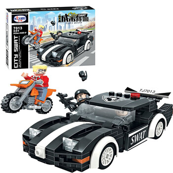 卫乐积木 警察大型场景军事特警积木模型益智