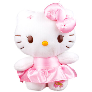 正版hellokitty樱花13寸公仔 毛绒玩具萌娃娃玩偶 送女生日礼物 樱花