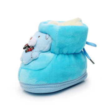 Umiumi 0-24个月宝宝婴儿保暖棉鞋可爱卡通围