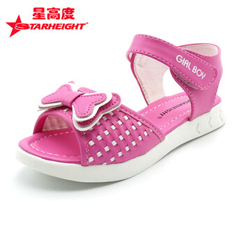 星高度女童凉鞋夏季2017时尚童鞋款公主儿童