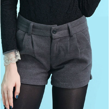 凯莉婷 2014<em>秋冬</em>新款女装欧美风<em>毛呢短裤</em>女休