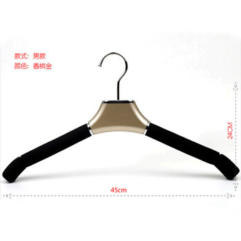 
                                        海绵衣架/胶棉防滑衣架/服装店衣架/男装衣架 10只装                