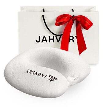 
                                        JAHVERY嘉唯入门便携U型枕 护颈枕颈椎记忆枕 飞行枕 白色(便携款) D31/8CM                