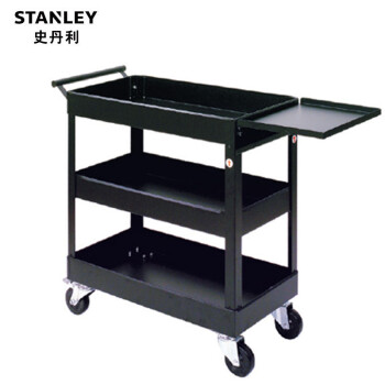 史丹利（STANLEY）多用途工具推车手推车三层汽修工具车94-194-23加厚移动工具柜 黑色工具推车  94-194-23