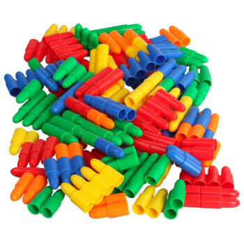 火箭子弹头雪花片儿童桌面早教塑料拼插玩具幼儿园积木