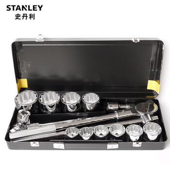 史丹利（STANLEY）15件19MM系列公制组套91-943-23C套筒棘轮扳手套装3/4汽修工具