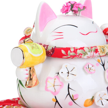 晟旎尚品 陶瓷招财猫摆件 储存罐 财源滚滚招财猫 大号