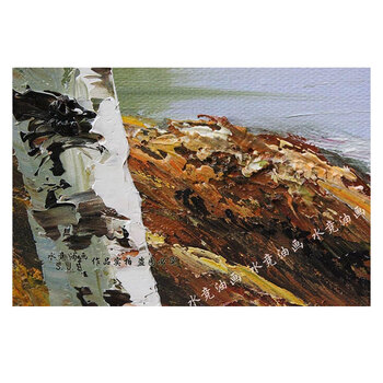 
                                        水竞 走廊挂画 欧式竖幅油画玄关装饰画 70*140cm                