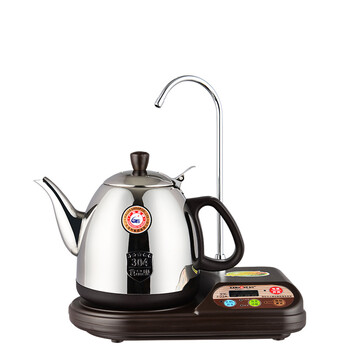 
                                        金灶茶具电热烧水壶 T-22A自动上水电热水壶 加抽水器茶具电茶壶 烧水壶 304不锈钢壶 黑色                