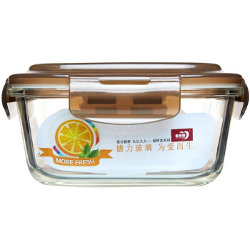 青苹果 耐热玻璃保鲜盒套装 2件套 BXHK02-7 烤箱 冰箱 微波炉适用保鲜盒